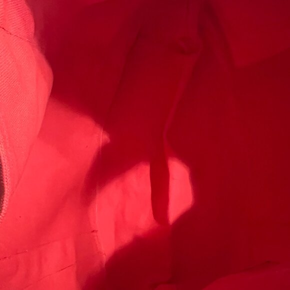 Baboon to the Moon Canvas Tote Bag in Mandarin Red - Picture 7 of 8